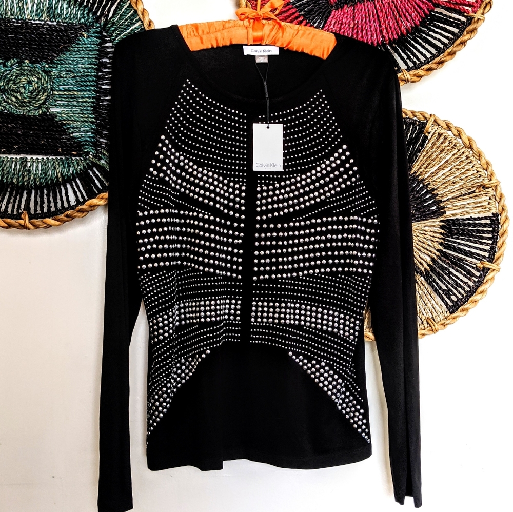 Calvin Klein Tunic Top Studded